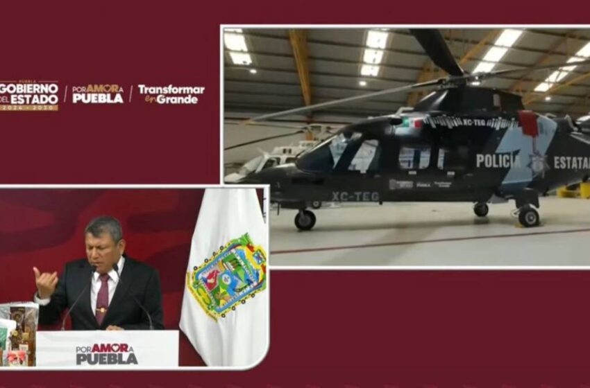  Puebla incorpora helicóptero Agusta para reforzar la seguridad: alcanzará 284 km/h y apoyará en incendios y emergencias